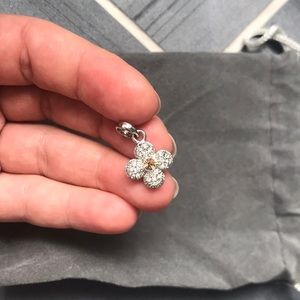 Swarovski crystal flower charm
